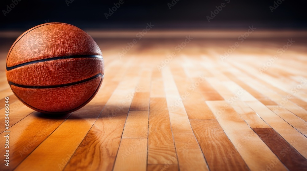 a close up of a basketball on a hardwood floor with a blurry background of a basketball on the floor. a close up of a basketball on a hardwood floor with a blurry background of a basketball on the floor.
