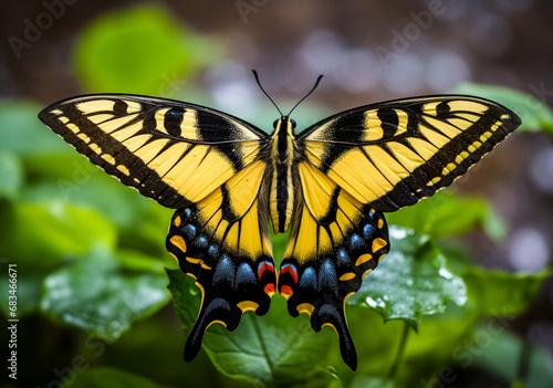 Gelber Schwalbenschwanz Schmetterling 