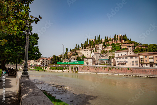 Fotografia Verona - Castel San Pietro and river Adige