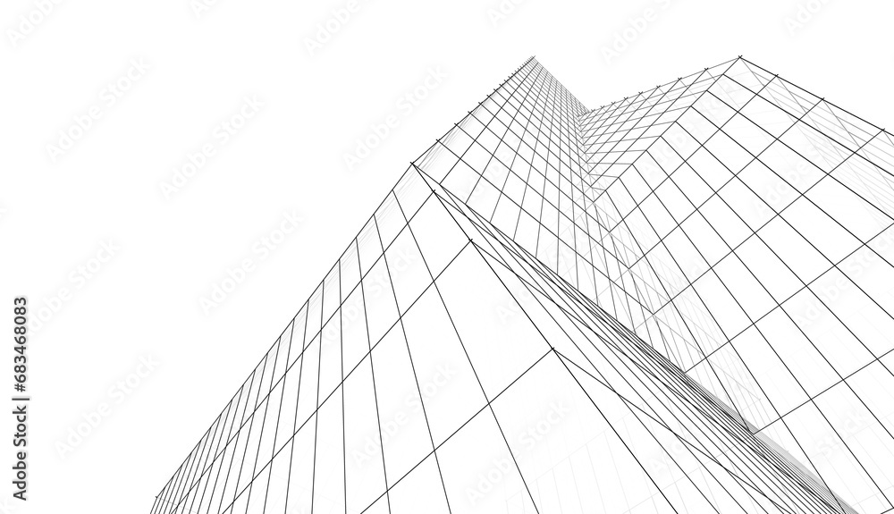 Abstract futuristic architecture 3d illustration Abstract futuristic architecture 3d illustration