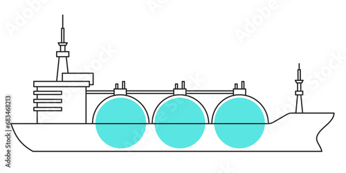 LNG terminal icon - liquefied natural gas