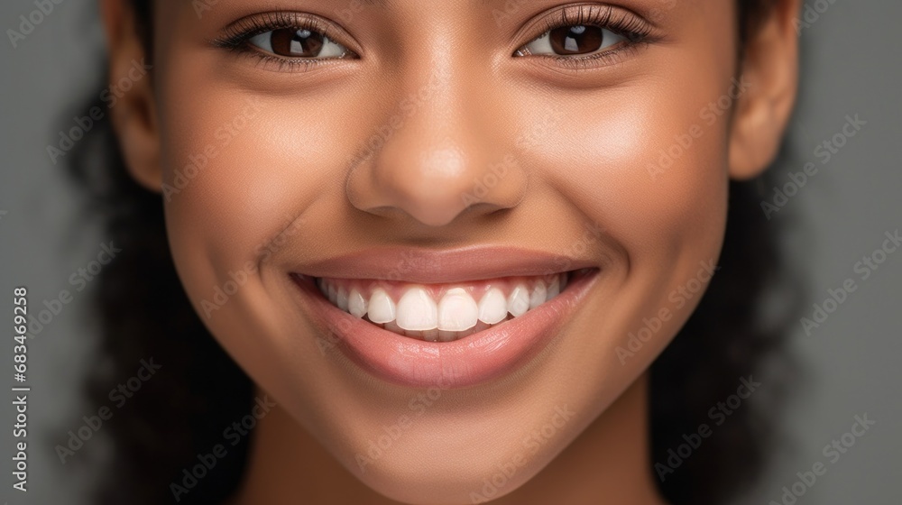 Studio portrait of a cheerful teen girl with a beautiful smile. Studio portrait of a cheerful teen girl with a beautiful smile.