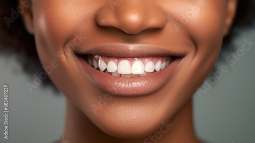 Happy teen girl with a bright smile against a studio backdrop.