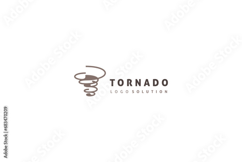 Tornado swirl image template logo design solution