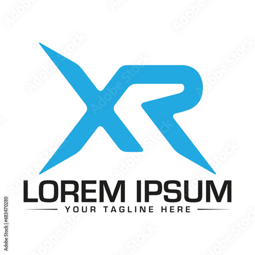 XR Logo Design Creative and Modern Logo Design