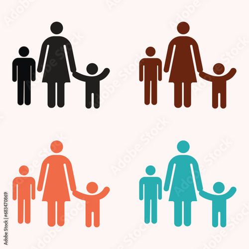 family member, man icon illustration eps