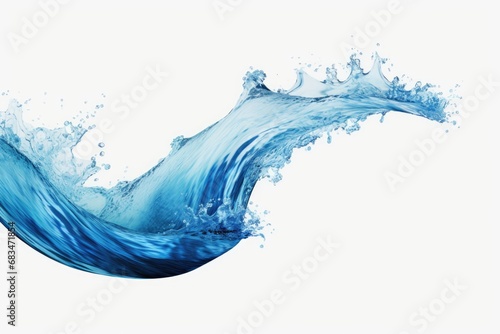 A dynamic image capturing a wave of water splashing onto a pristine white surface.