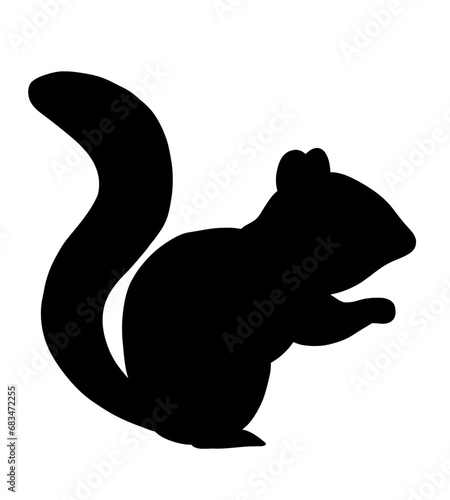 Squirrel silhouette