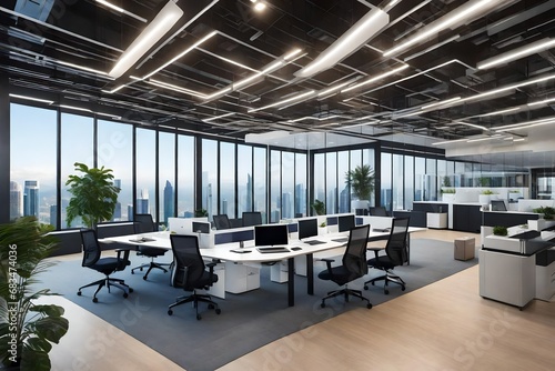 City modern office design Created by AI © sajid