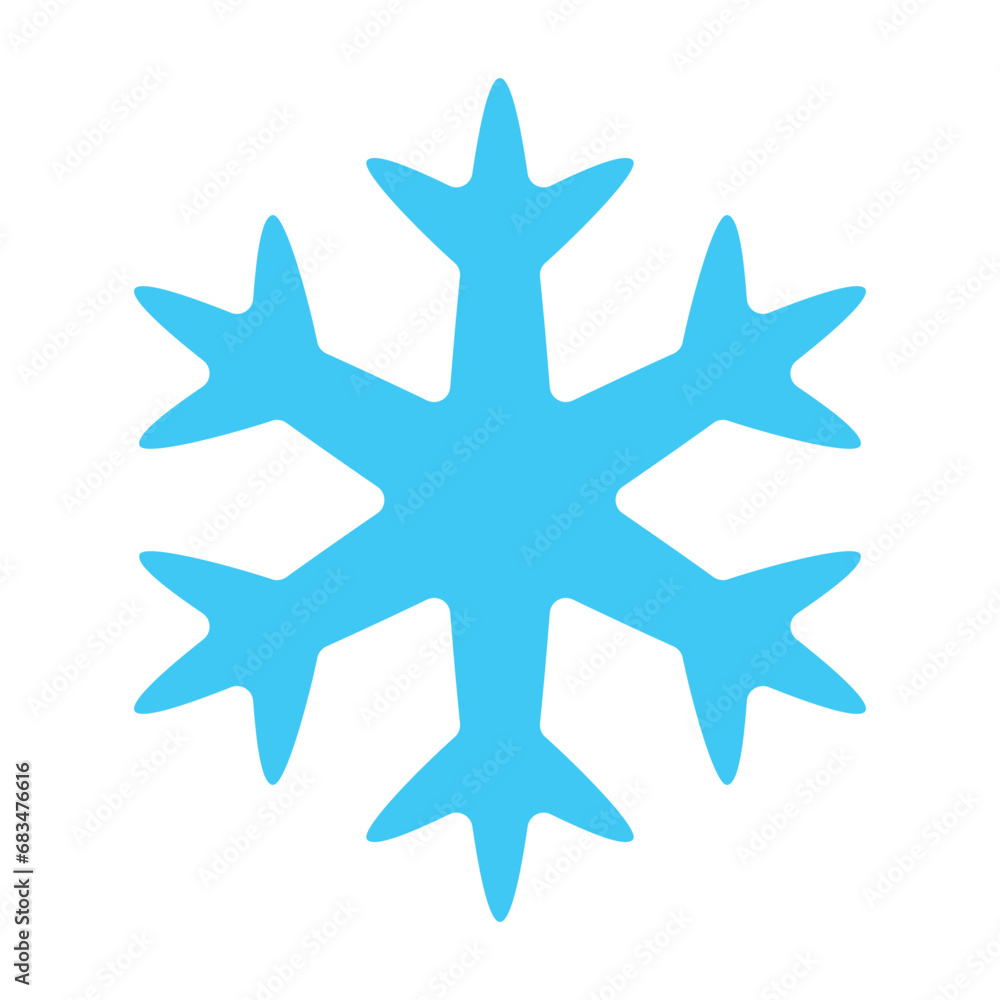 Snowflake graphic material of various shapes Snowflake graphic material of various shapes