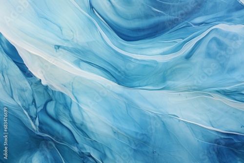 Swirling shades of blue resemble the fluidity of water, ideal for invoking a sense of calm and tranquility.