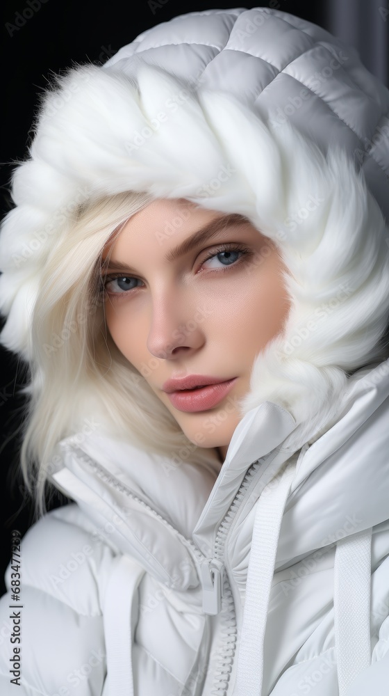 Young girls in beautiful fashionable clothes in classic white colors, fashion magazine cover, high fashion Young girls in beautiful fashionable clothes in classic white colors, fashion magazine cover, high fashion