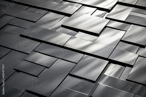 Abstract pattern of metallic tiles, suitable for modern architecture and design concepts. photo