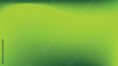 Abstract Colorful Green Gradient Background  Wavy Green Lines Vector
