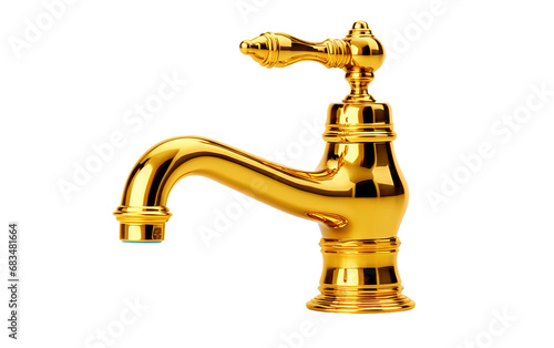 Gold Faucet Against Transparency