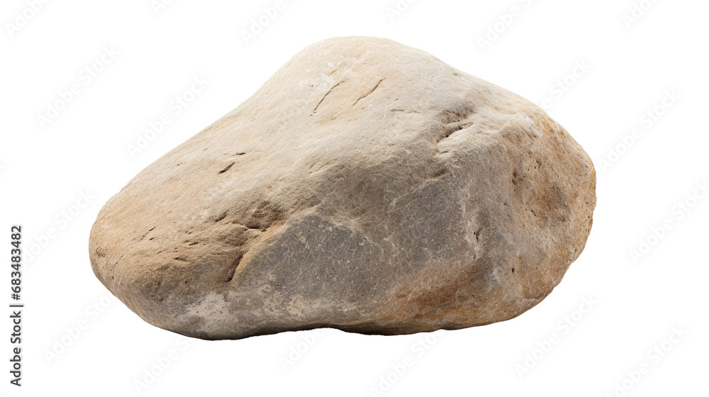 Stone isolated on transparent background, Created with Generative Ai technology. Stone isolated on transparent background, Created with Generative Ai technology.