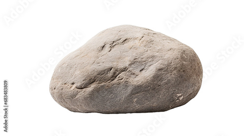 Stone isolated on transparent background, Created with Generative Ai technology.