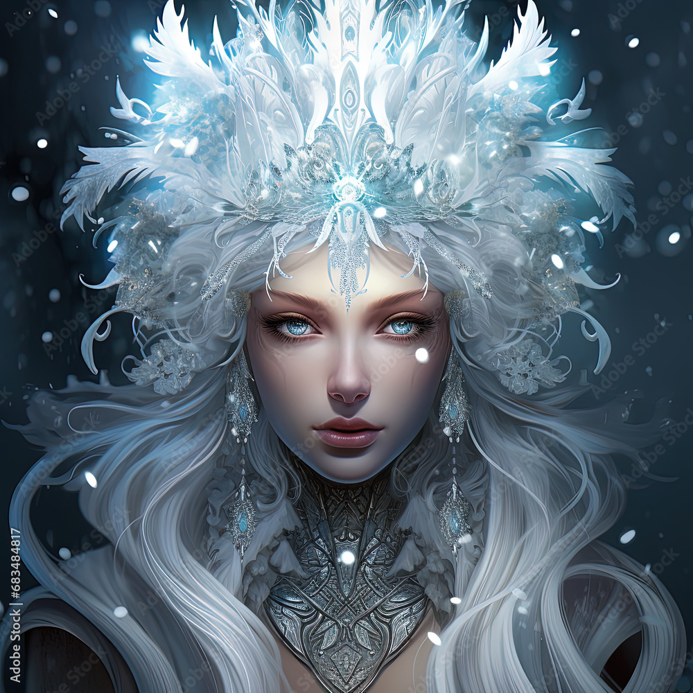 The Snow Queen. Fairy. Generative AI