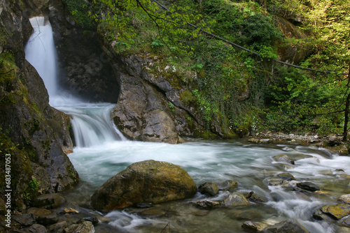View from a waterfall in Bursa, Turkey