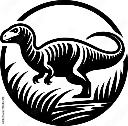 Fototapeta Naklejka Na Ścianę i Meble -  Magyarosaurus icon 3