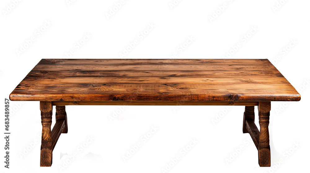 Wooden table. Isolated on Transparent background. Wooden table. Isolated on Transparent background.