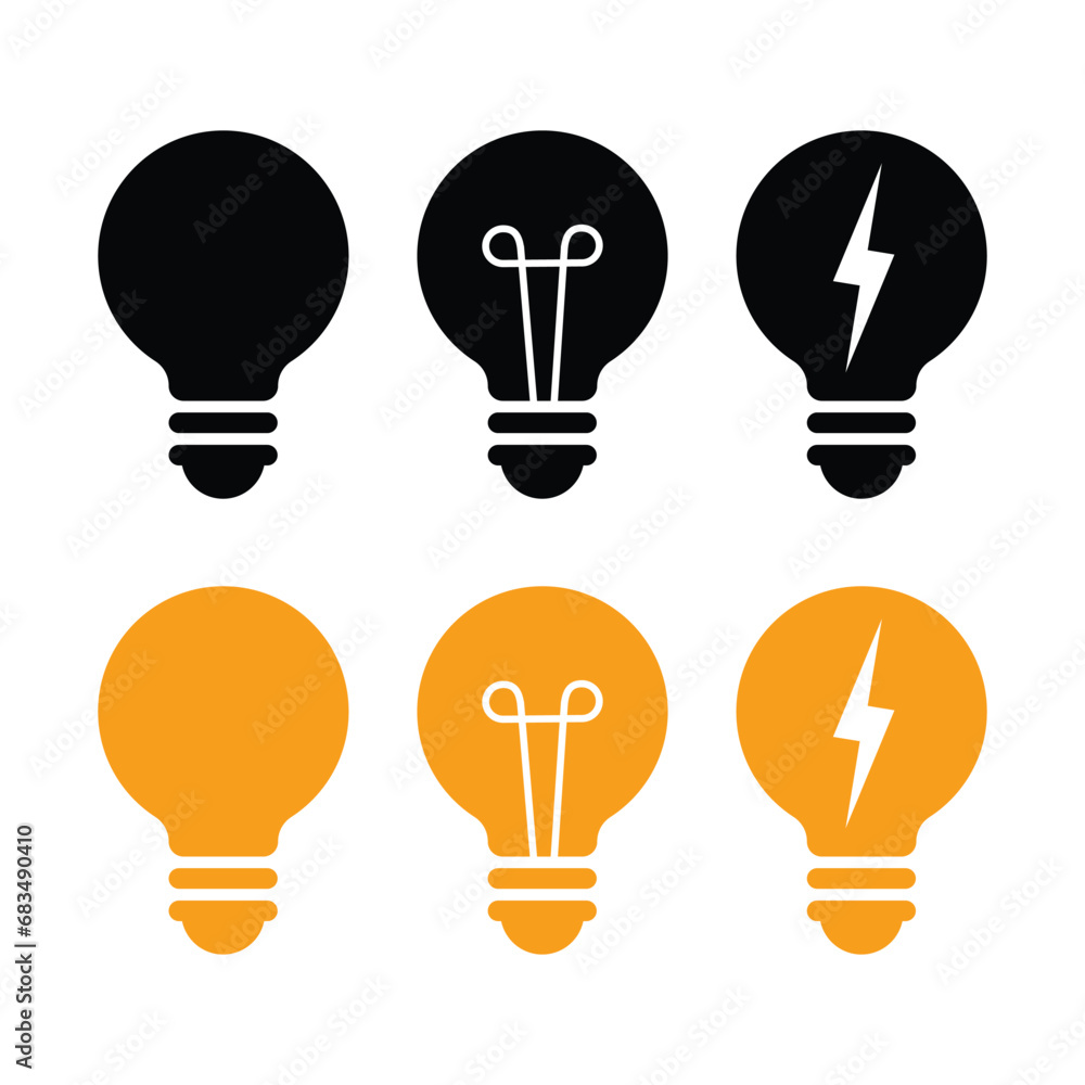 template light bulb, glowing light bulb design elements template light bulb, glowing light bulb design elements