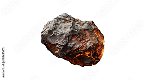 Asteroid. Isolated on Transparent background.