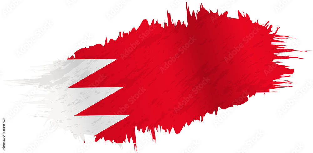 Brushstroke flag of Bahrain Brushstroke flag of Bahrain