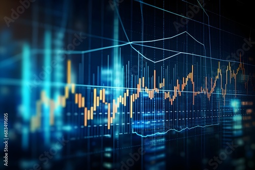 Stock Market Movement Profit Loss Risk Data Analysis Graph Chart © DailyLifeImages