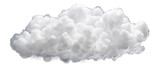 White cloud. Isolated on Transparent background.