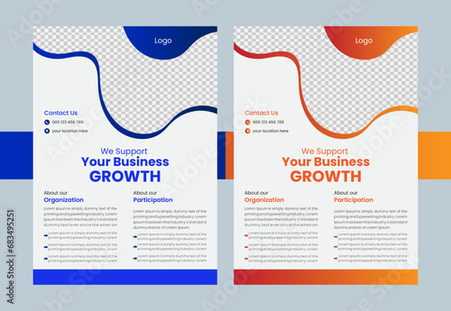 Business brochure flyer design a4 template..Creative Corporate & Business Flyer Brochure Template Design, abstract business flyer, vector template design. Brochure design, cover, annual report, poster