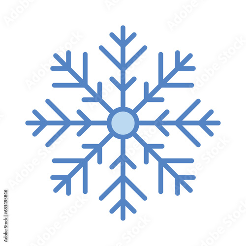 Snow icon isolate white background vector stock illustration