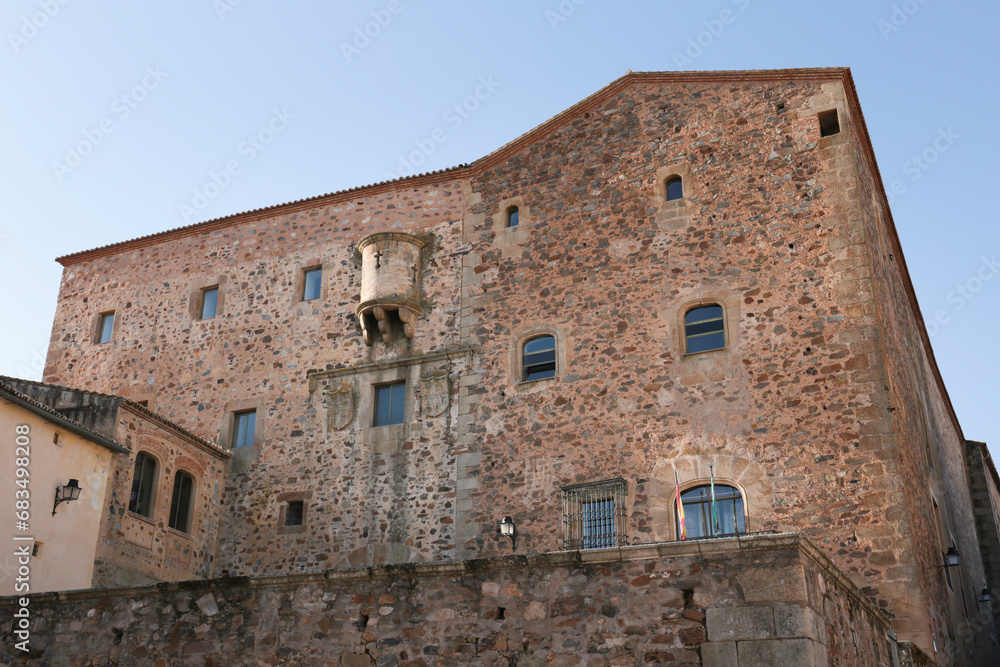 Palace of The Generala in the old town of Caceres