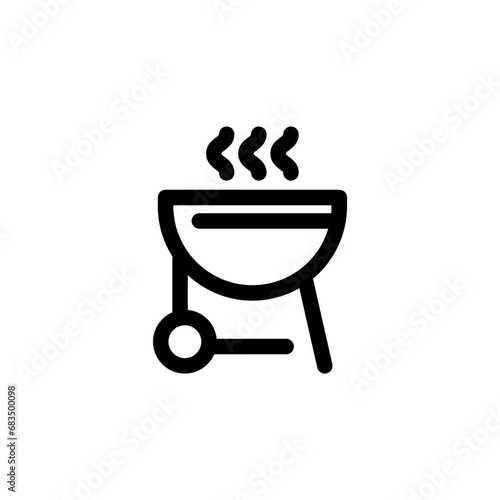grill outline icon pixel perfect for website or mobile app