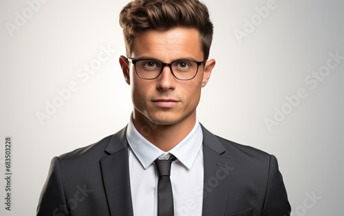 business portrait of an executive in full-face 