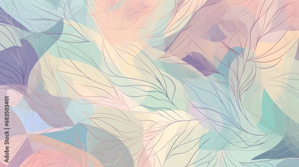 pastel background with abstract shapes in pastel colors