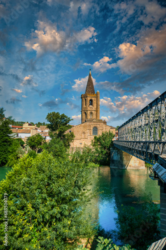 Sangüesa is a Spanish city and municipality in the Foral Community of Navarra, head of the homonymous merindad, which is located in Eastern Middle Navarra. photo