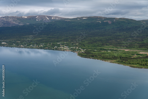 Nondalton (Dena'ina: Nuvendaltun or Nundaltin) on west shore of Six Mile Lake in Lake and Peninsula Borough, Alaska. Nondalton is an Athabascan Indian (Tanaina and Iliamna) village. photo