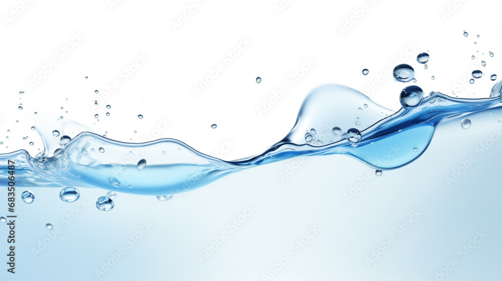 custom made wallpaper toronto digitalWater Wave With Bubbles, isolated on white background