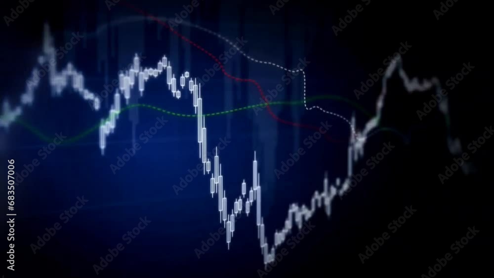 Business graph chart of stock market overly video effect Black background blue light screen overlay effect 4k video effect Business graph chart of stock market overly video effect Black background blue light screen overlay effect 4k video effect