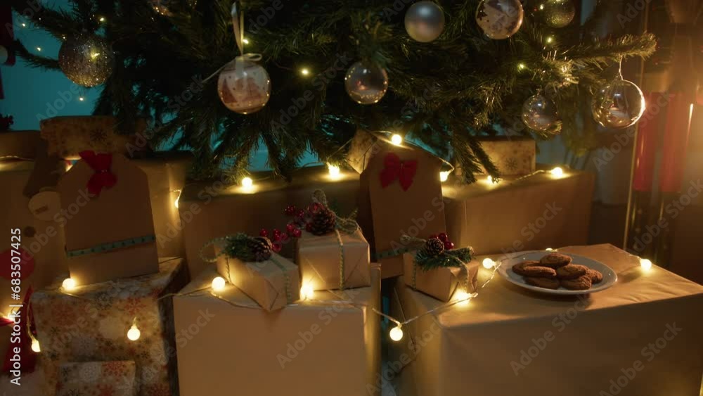 christmas tree with gift packages christmas tree with gift packages