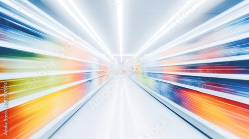 Blurred abstract supermarket