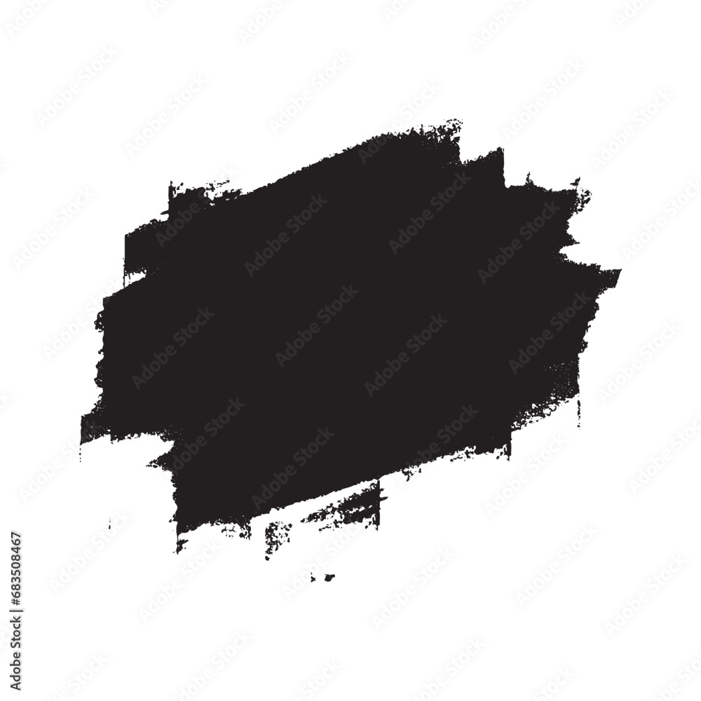 Vector black paint, ink brush stroke, brush, line or texture.
