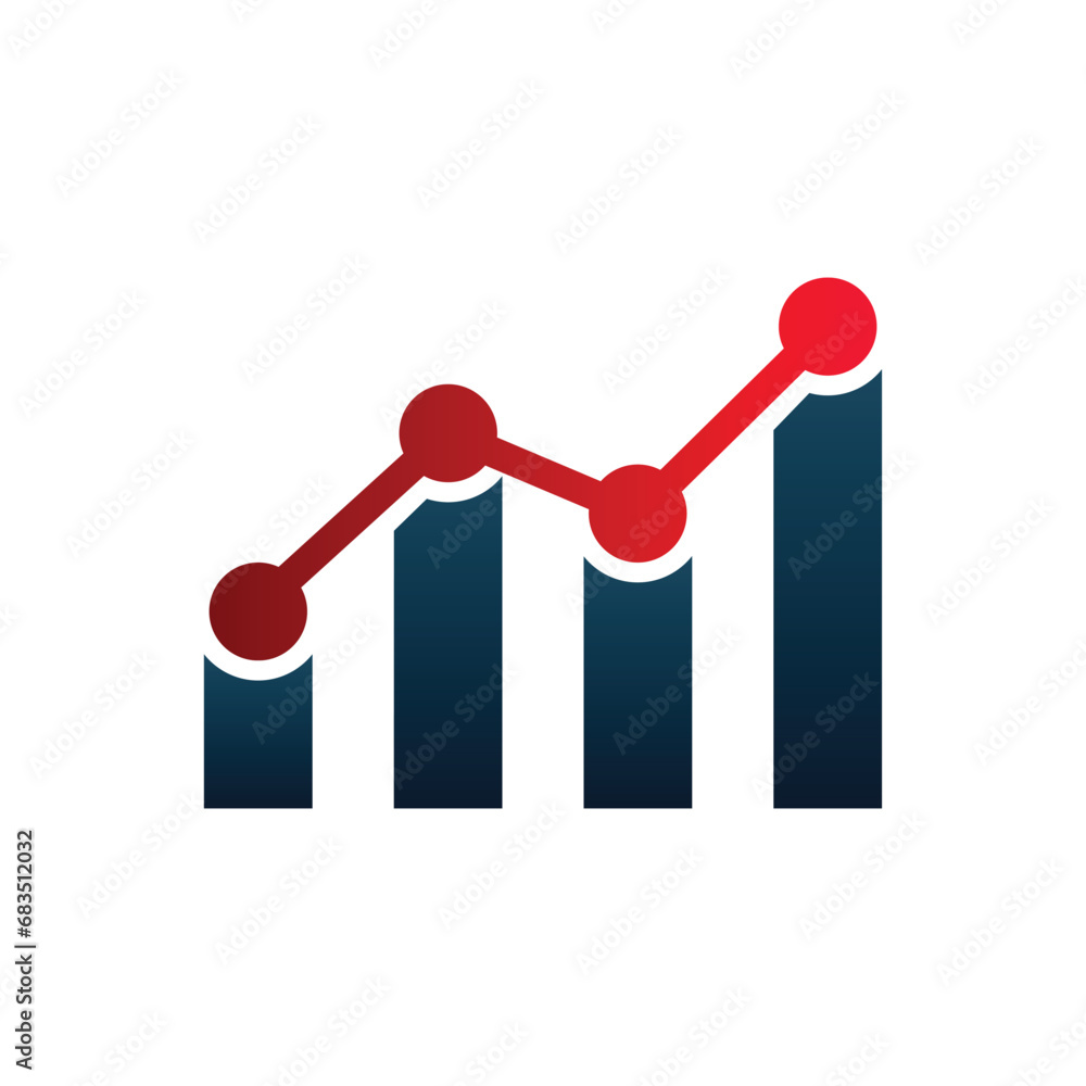business chart of growth stock graph icons financial rise up increase profit red line dot graph going up business chart of growth stock graph icons financial rise up increase profit red line dot graph going up
