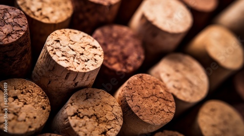 brown textured cork - close up photo