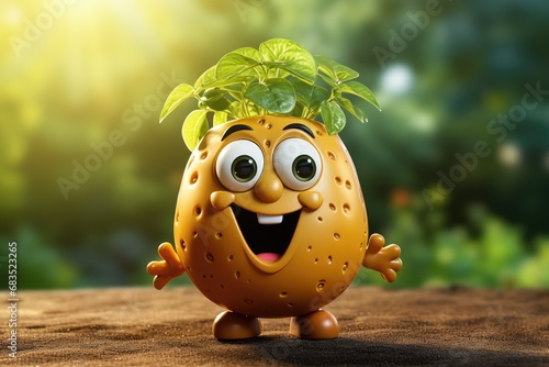Adorable & Cute Potato Playful Vegetable Character Toy Brings Happiness