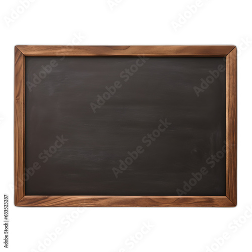 Chalkboard or whiteboard isolated on transparent or white background, png photo