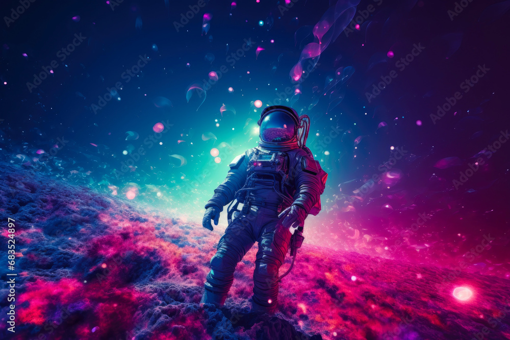Stellar Embrace: The Moon in Bold Explorer's Grasp Stellar Embrace: The Moon in Bold Explorer's Grasp