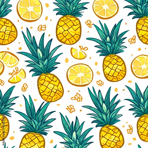 pineapple pattern seamless