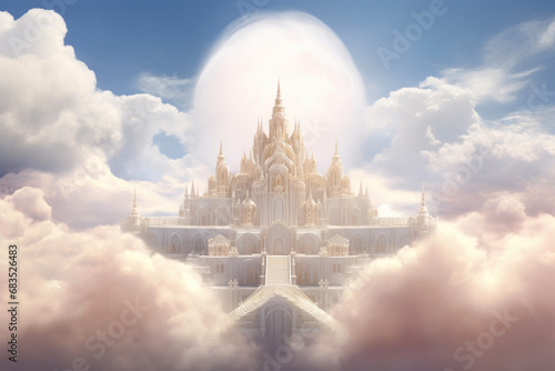 Celestial Sanctuary Veiled in Clouds